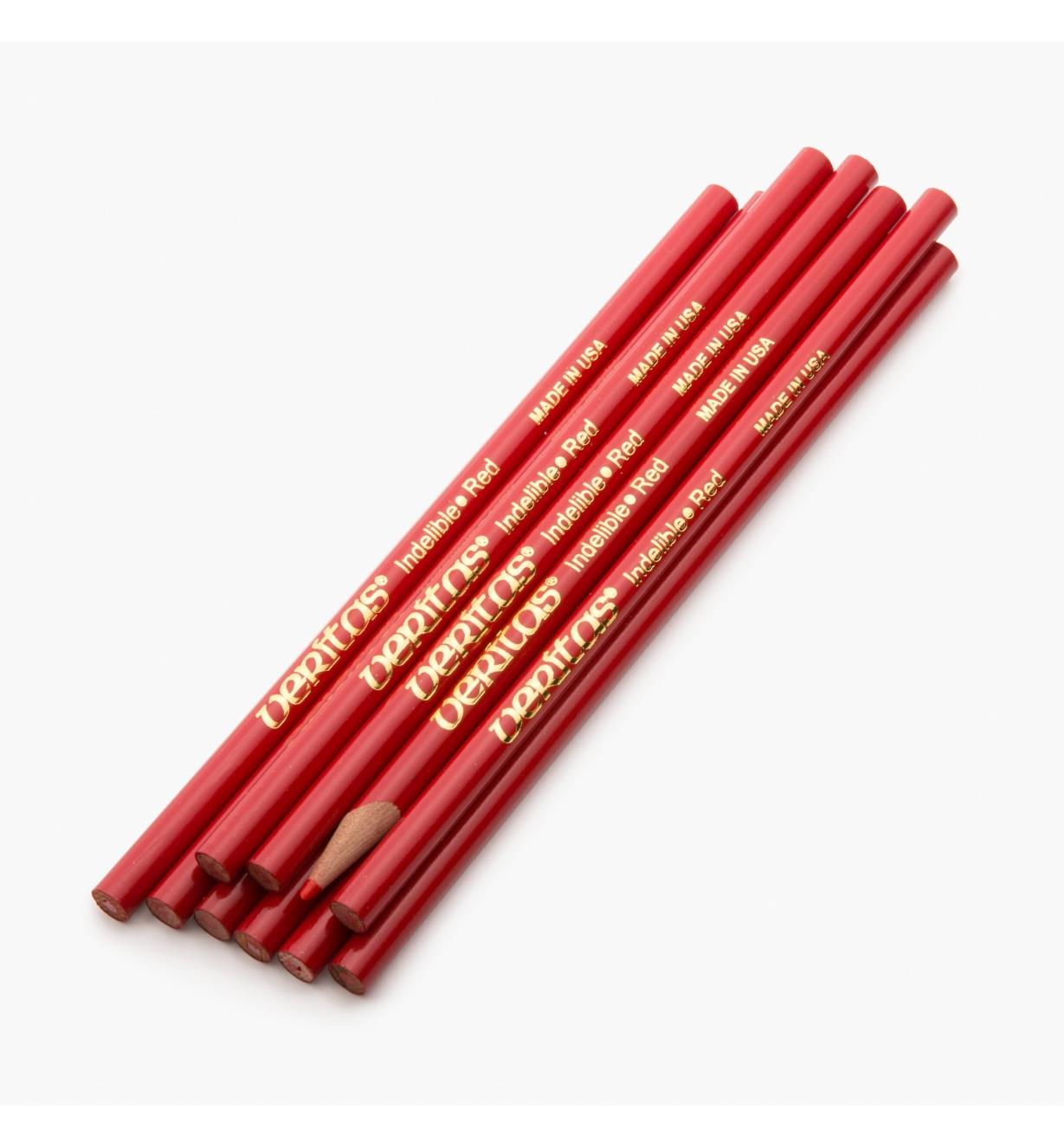 83U0120 - Crayons rouges, le paquet de 10